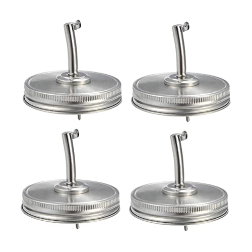 Mobestech 4stücke Edelstahl Ölausgießer-Deckel Für Einmachgläser Mit Abnehmbarem Silikon Dichtungsring Auslaufsicher Für Öl Essig Und Gewürze Mobestech 4stücke Edelstahl Ölausgießer-Deckel Für Einmachgläser Mit Abnehmbarem Silikon Dichtungsring Auslaufsicher Für Öl Essig Und Gewürze von Mobestech