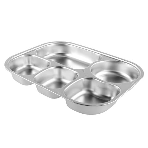 Geteiltes Tablett mit Fächern Mittagessen Behälter für Vielseitige Nutzung für Camping Picknick Schule und Zuhause von Mobestech