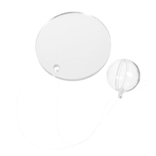 Mobestech 1 Satz Fisch Necken Spiegel Schlüssel Schwimmender Fischspiegel Hängend Übung Groß Kleiner Fischtank Panzerspiegel Ausbildung Aquarium Schwebend Transparent Acryl von Mobestech