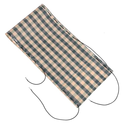 Mobestech 1 Satz Klappstuhl Ersatzstoff Set Atmungsaktive Liegestuhl Reparatur mit Befestigungsseilen für Outdoor Stühle für Garten und Balkon Teilig Grünem Karomuster von Mobestech