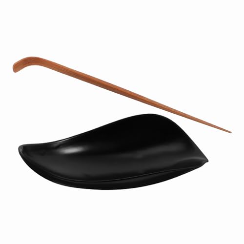 Mobestech 1 Satz Teelöffel Set Teelöffel aus Keramik Chinesisches klassisches Teeservice-Werkzeug lose Teedose Tee-Werkzeug Teeschaufel Teeblatt-Dosierschale Kaffee-Dosierbecher von Mobestech
