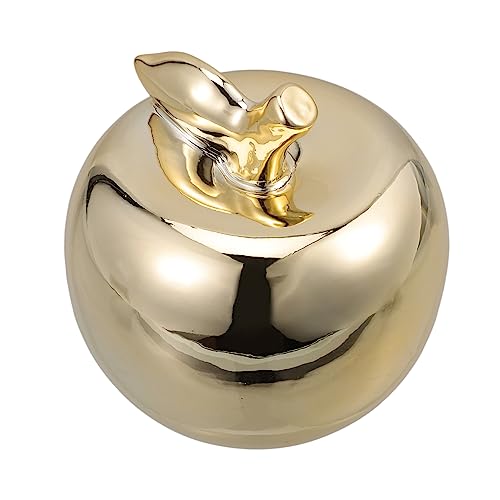 Mobestech 1 Stück Apfel Förmiges Keramikornament Gold Kreative Desktop Dekoration für Weihnachten Lifelike Home Decor für Freunde und Familie für Büro Zuhause oder Geschäfte Mobestech 1 Stück Apfel Förmiges Keramikornament Gold Kreative Desktop Dekoration für Weihnachten Lifelike Home Decor für Freunde und Familie für Büro Zuhause oder Geschäfte von Mobestech