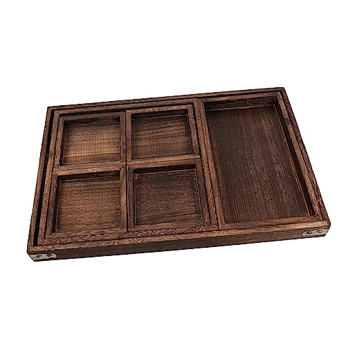 Mobestech 1 Stück Essenstablett Tabletts Gastronomie Teller Serviertablett aus Holz Dessert-Trenntablett Snack-Tablett Teehaus Tablett Tee-Tablett Teetablett aus Holz Heimtablett hölzern Mobestech 1 Stück Essenstablett Tabletts Gastronomie Teller Serviertablett aus Holz Dessert-Trenntablett Snack-Tablett Teehaus Tablett Tee-Tablett Teetablett aus Holz Heimtablett hölzern von Mobestech