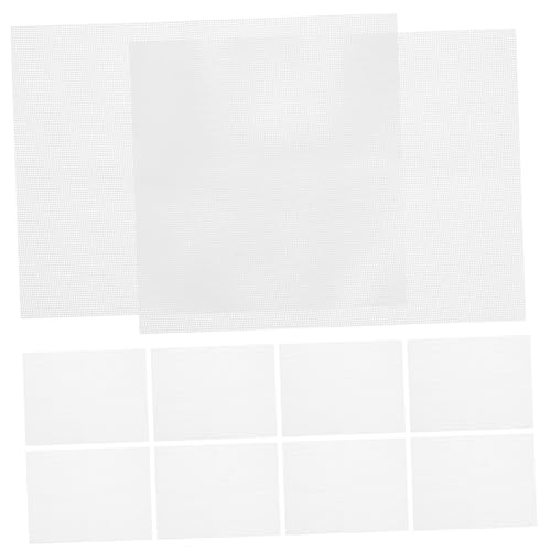 Mobestech 10 Stück Blätter Dampfmatte aus Silikon Liner Tablett Dampfer Hitze groß Dörrmatten aus Silikon Dörrgittereinlagen Dampffutter Silikonmatten für Dörrgerät Netzfutter Kieselgel Weiß von Mobestech