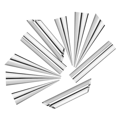 Mobestech 10 Stück Teiliges Croissant Backform aus Tubusförmige Backformen für Leckere und Sahnehörner für Diy Backprojekte und Einfache Handhabung von Mobestech