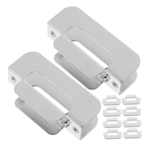 Mobestech 10 Stück Teiliges Edelstahl H förmiges Winkelbefestigungsset mit Stabilem Steckschlitz zur Holzplattenfixierung und Trockenbauclips Einfache Montage Einsetzbar für Regal von Mobestech