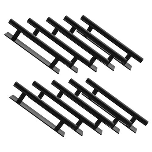 Mobestech 10 Stück Teiliges Selbstklebendes Schrankgriff- Moderne Multifunktionale Leicht zu Reinigende Möbelgriffe für Küche Bad Schränke Minimalistisches Design Schwarze Oberfläche von Mobestech