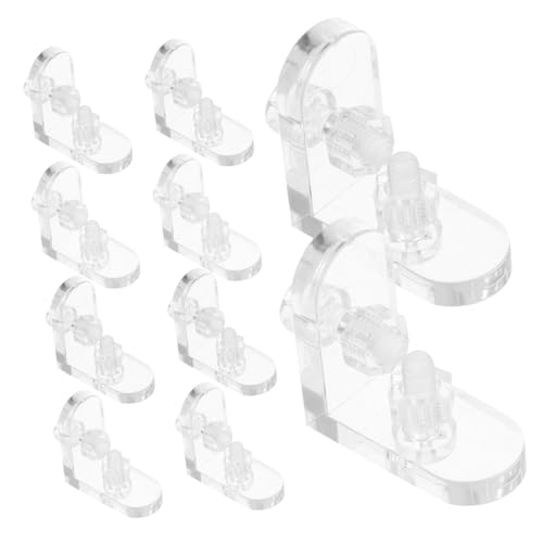 Mobestech 10 Stück Teiliges Transparentes Acryl Eckverbinder für Paneele Robuste Eckhalterung für Möbel und Displays Kratzfest Langlebig Einfach zu Montieren Schützende Kantenverstärkung von Mobestech