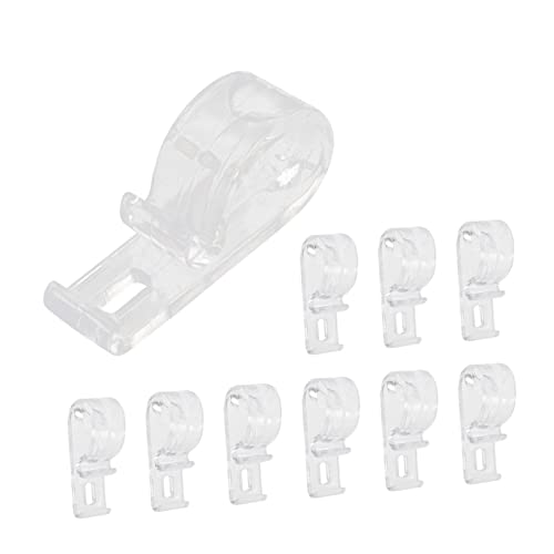 Mobestech 10 Stück Transparente Gardinenhaken für Rollos Leichte und Flexible Halter für Rolloschnüre Zuverlässige Befestigungsklammern für Jalousien und Vorhänge Geeignet für Ketten und von Mobestech