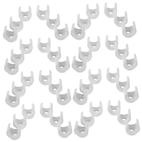 Mobestech 100 Stück Aluminium Kunststoff Rohrschnallensitz U Rohr Rohrschelle Kabelschelle Rohrclips Für Rohrstützschelle Für Pvc Rohr Pvc Rohrschelle U Halterung von Mobestech