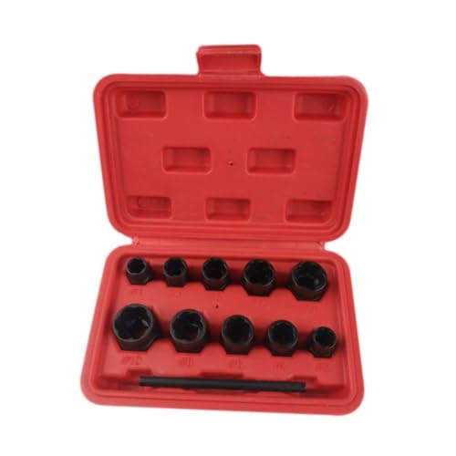 Mobestech 11 Stück Teiliges Schraubenausdreher Set aus Robustem Stahllegierung Linksausdreher Werkzeug zum Entfernen von Beschädigten Schrauben Abgebrochenen Bolzen und Festsitzenden Mobestech 11 Stück Teiliges Schraubenausdreher Set aus Robustem Stahllegierung Linksausdreher Werkzeug zum Entfernen von Beschädigten Schrauben Abgebrochenen Bolzen und Festsitzenden von Mobestech