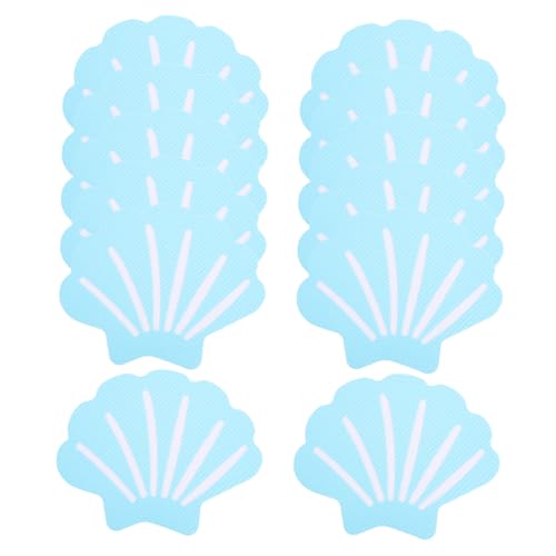 Mobestech 12 Stück Antirutsch Aufkleber Muschelform für Badewanne und Dusche Selbstklebende Sicherheitssticker für Rutschschutz und Badezimmerdekoration von Mobestech