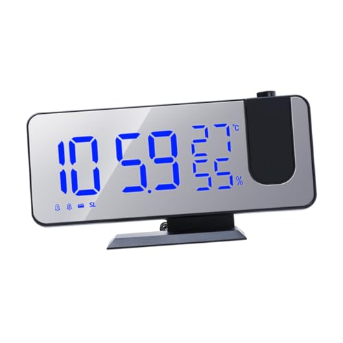 Mobestech 1Satz LED Projektionswecker mit Temperatur und Feuchtigkeitsanzeige Digitale Wetterstation mit Radiofunktion Benutzerfreundliches Design für Schlafzimmer und Mobestech 1Satz LED Projektionswecker mit Temperatur und Feuchtigkeitsanzeige Digitale Wetterstation mit Radiofunktion Benutzerfreundliches Design für Schlafzimmer und von Mobestech