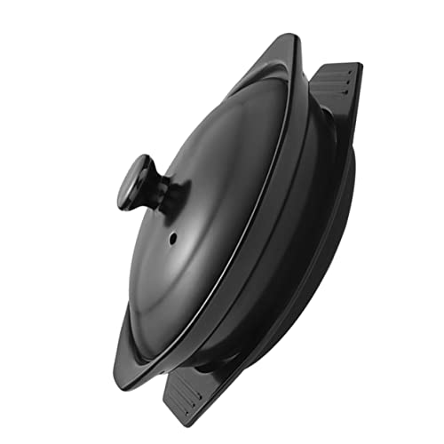 Mobestech 1Stück Keramik Kasserolle mit Tablett Antihaft Design für Hähnchen Reisnudeln Suppen mit Entlüftungsloch Leicht zu Reinigen für Sicheres von Mobestech
