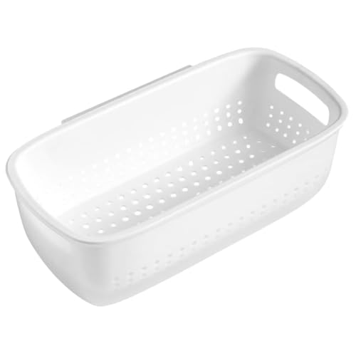 Mobestech 1satz Doppel-layer Küchensieb Und Abtropfkorb Für Obst Und Wandmontierbare Abnehmbare Filterlösung Für Sauberes Waschen Und Praktische Aufbewahrung von Mobestech