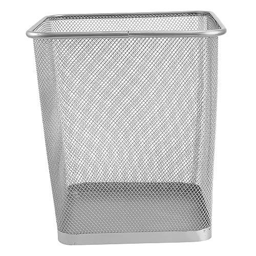 Mobestech Mülleimer Fürs Bad Papierkorb Haushaltsmülleimer Metall Müllkorb Haushaltsbedarf Aufbewahrungskorb Schick Modern Robust Langlebig von Mobestech