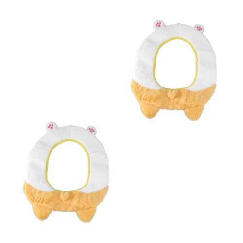 Mobestech 2 Stck. Corgi-Toilettensitz toilettendeckel klodeckel Kissen Corgi -Toilettensitzabdeckung klebrige Toilettenunterlage warme Toilettenabdeckung Künstliches Kaninchenfell Weiß von Mobestech