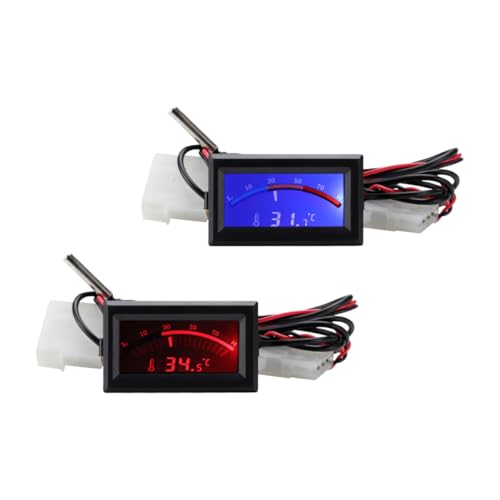 Mobestech 2 Stück Eingebettetes Elektronisches Thermometer Großem Display Vielseitig für Kühlschrank Klimaanlage Auto Heizung Präzise Temperaturanzeige Kompakt und Zuverlässig Mobestech 2 Stück Eingebettetes Elektronisches Thermometer Großem Display Vielseitig für Kühlschrank Klimaanlage Auto Heizung Präzise Temperaturanzeige Kompakt und Zuverlässig von Mobestech