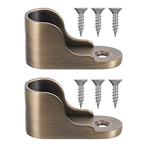 Mobestech 2 Stück Kleiderstangenhalterung aus Verstärkte Halterung für Kleiderstangen Langlebig und Installieren für Schränke und Garderoben von Mobestech