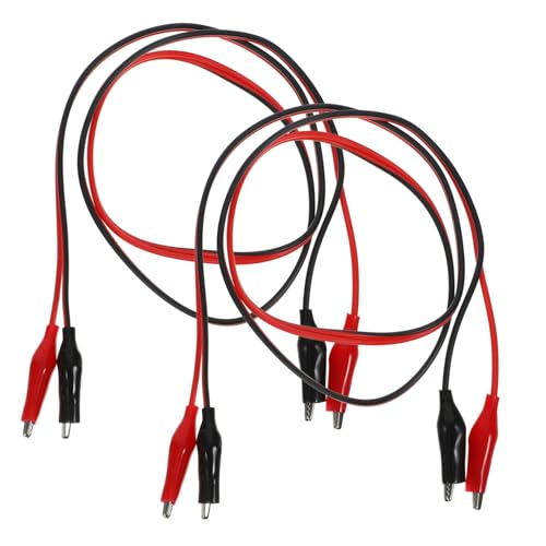 Mobestech 2 Stück Krokodilklemmen mit Draht Doppelendige Testleitungen für Multimeter Einfache Handhabung für Effiziente Elektrische Prüfungen Mobestech 2 Stück Krokodilklemmen mit Draht Doppelendige Testleitungen für Multimeter Einfache Handhabung für Effiziente Elektrische Prüfungen von Mobestech
