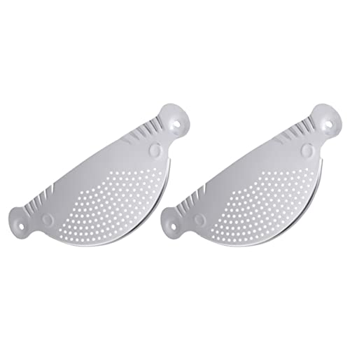 Mobestech 2 Stück Küchensieb Teiliges Lebensmittel Filter für Gemüse und Pasta Universelles Abtropfsieb mit Ergonomischem Griff Kompatibel mit Meisten Töpfen und Pfannen Hochwertiges von Mobestech