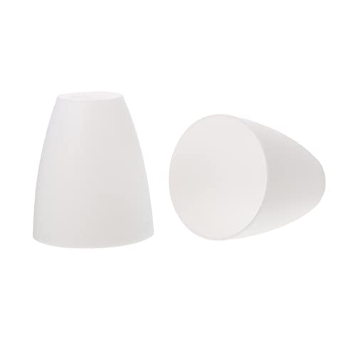 Mobestech 2 Stück Lampenschirmersatz Kunststoff 30 Mm Lampenschirm Weiß Lampenschirmabdeckung Für Mehrkopf-Aufstelllampe Schlafzimmerlicht Tischlampe Stehlampe von Mobestech