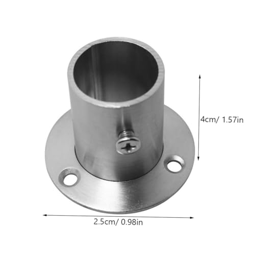 Mobestech 2 Stück Runde Kleiderstangenhalter aus Gussmetall Kleiderstangen Rohrflansch Möbelbeschläge Kleiderstangenhalterung für Schränke und Garderoben mit Montagezubehör Mobestech 2 Stück Runde Kleiderstangenhalter aus Gussmetall Kleiderstangen Rohrflansch Möbelbeschläge Kleiderstangenhalterung für Schränke und Garderoben mit Montagezubehör von Mobestech