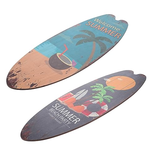 Mobestech 2stücke Surfboard Holzschilder Dekoration Sommer Strand Deko Für Wand Und Tür Tropische Wanddeko Für Bar Und Club Rustikale Holzschild Ornamente Für Zuhause Mobestech 2stücke Surfboard Holzschilder Dekoration Sommer Strand Deko Für Wand Und Tür Tropische Wanddeko Für Bar Und Club Rustikale Holzschild Ornamente Für Zuhause von Mobestech