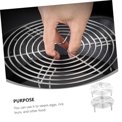 Mobestech 2 Stück Teiliges Edelstahl Dampfgarer Rack Premium steaming Rack mit Hohem und Niedrigem Fuß Stabiler Haushalts Gareinsatz für Gedämpfte Eier und Gemüse Leicht zu Reinigen Mobestech 2 Stück Teiliges Edelstahl Dampfgarer Rack Premium steaming Rack mit Hohem und Niedrigem Fuß Stabiler Haushalts Gareinsatz für Gedämpfte Eier und Gemüse Leicht zu Reinigen von Mobestech