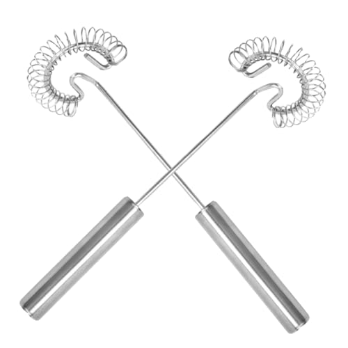 Mobestech 2 Stück Teiliges Edelstahl Hand eierrührer mit Federquirl Ergonomisch Multifunktional für Milchaufschäumen Soßenrühren und Kaffeemilch Praktisches Küchenbackwerkzeug Leicht zu Mobestech 2 Stück Teiliges Edelstahl Hand eierrührer mit Federquirl Ergonomisch Multifunktional für Milchaufschäumen Soßenrühren und Kaffeemilch Praktisches Küchenbackwerkzeug Leicht zu von Mobestech