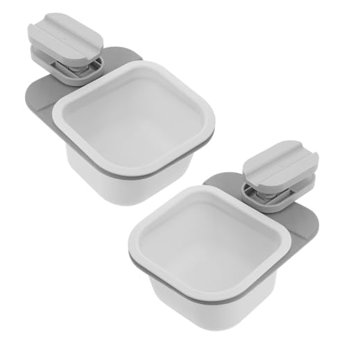 Mobestech 2 Stück Teiliges Rotierendes Clip-mülleimer- Kompakter Tisch-abfallbehälter Platzsparender Kleiner Müllkorb Vielseitiger Drehbarer Desktop-organizer Weiß- für Büro und Zuhause von Mobestech