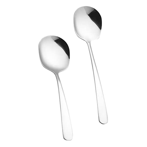 Mobestech 2 Stück Teiliges Servierlöffel Große Buffet und Suppenlöffel mit Ergonomischem Griff Spülmaschinengeeignet Geeignet für Restaurant Hotel und Haushalt von Mobestech