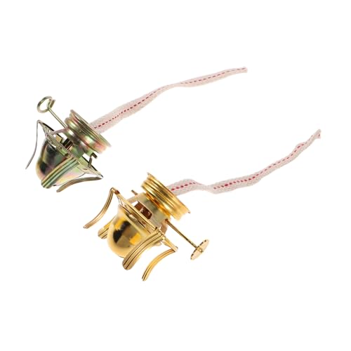 Mobestech 2 Stück Vintage Lampenhalter mit Vier-kralle Design Metall Dochtregler für Einfache Flammenanpassung Langlebige Ersatzteile für Öl-lampenwartung und Reparatur für Wohnambiente und von Mobestech