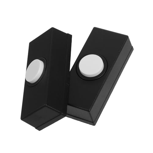 Mobestech 2 Stück Vintage Türklingel Schalter Wandmontierter Retro Druckknopf für Garagen Häuser und Strapazierfähiges Kunststoffmaterial Einfacher Austausch Zeitloses Design für Eingänge von Mobestech