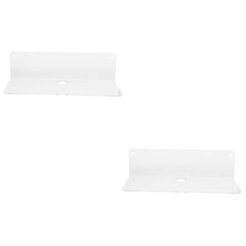 Mobestech 2 Stück Wandregal hängend Regale zur Wandmontage schwimmende Regalhalterung Pflicht Schwebendes für die Wand wandmontiertes schwimmendes Gestell Acryl Transparent von Mobestech