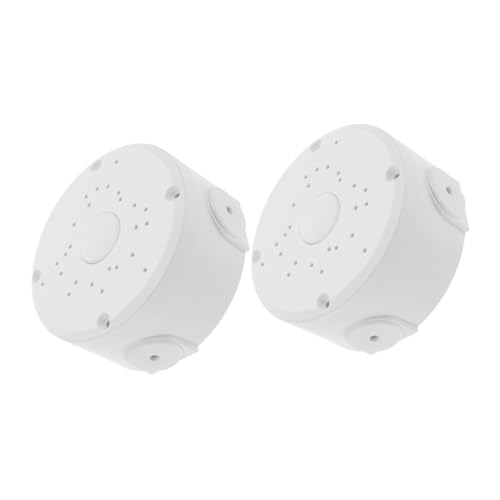 Mobestech 2 Stück Wasserdichte Outdoor Anschlussdose Mehrloch Kabelbox mit Großem Stauraum Robuste Elektro Verbindungskasten für Überwachungskamera und Kabelmanagement im Garten und von Mobestech