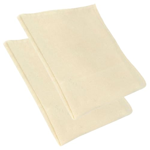 Mobestech 2 Stück Wiederverwendbare Käsecloth Multifunktionsfiltertücher für Küche für Käseherstellung Joghurt und Langlebig und Geruchsneutral von Mobestech