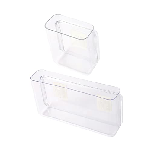Mobestech 2 Stücke Boxen Wandregal Aufbewahrung Von Kleinigkeiten Zu Hause Caddie Tv-controller-halter Halter Aus Acryl Wandhalterung An Der Wand Montiert Das Haustier Telefonständer von Mobestech