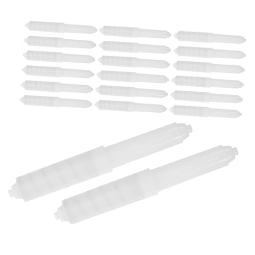 Mobestech 20 Stück Rollenkartonhalter Toilettenpapierhalter Mit Feder Eingelassener Papierhalter Taschentuchfederhalterung Taschentuchhalter Taschentuchhalter Weißer Kunststoff von Mobestech