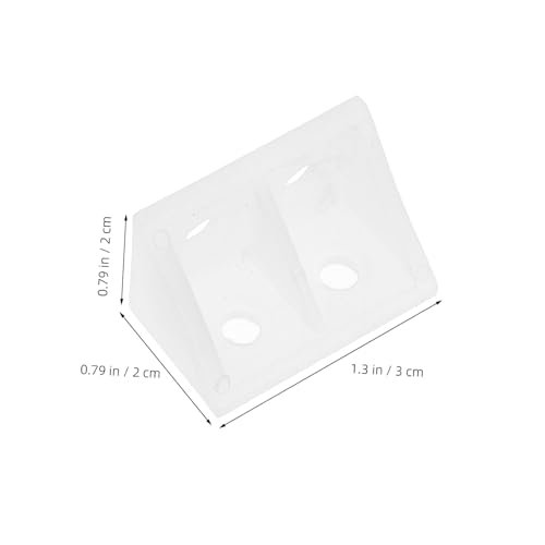 Mobestech 20 Stück Teiliges Transparente Kunststoff eckwinkel Halterung Stabile Möbelwinkel für Schrank Regal Modern Langlebig Vielseitig Einsetzbar Mittlere von Mobestech