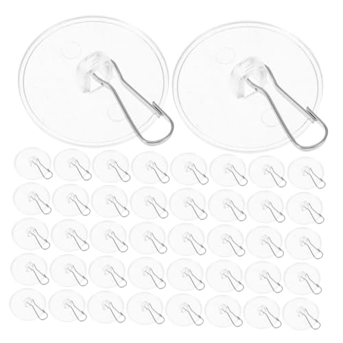 Mobestech 200 Stück Transparente Selbstklebende Deckenhaken Starke Haftung Abnehmbare Unsichtbare Klebehaken für Lampions Pflanzen und Dekorationen Ohne Bohren Rundscheiben für Vielseitigen von Mobestech