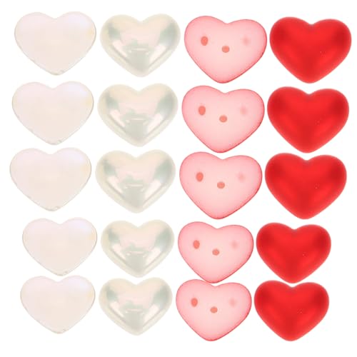 Mobestech 20stücke Kunststoff Herzform Perle Schmuck DIY Hochzeit Tisch Dekoration Valentinstag Vase Füllstoff Decor von Mobestech