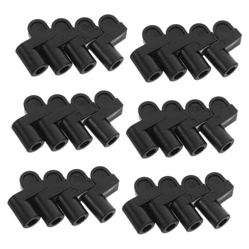 Mobestech 24 Stück Teiliges Fenster Fliegengitter Befestigungsklammern mit Schrauben Verstellbare Wetterfeste Halteclips für Stabile Montage von Außenfenstern und Fliegengittertüren von Mobestech