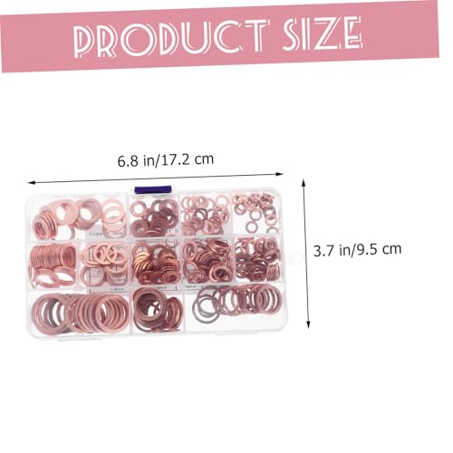 Mobestech 280 Stück Teiliges Kupferdichtringe Sortiment Korrosionsbeständige Ölablassschrauben Dichtungen Vielseitig für Auto Haushalt Hitzebeständig Sichere Abdichtung Hohe Leitfähigkeit Mobestech 280 Stück Teiliges Kupferdichtringe Sortiment Korrosionsbeständige Ölablassschrauben Dichtungen Vielseitig für Auto Haushalt Hitzebeständig Sichere Abdichtung Hohe Leitfähigkeit von Mobestech