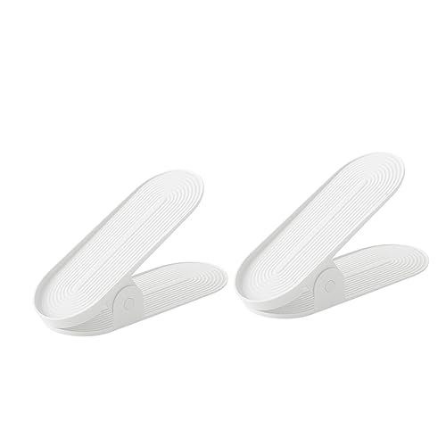 Mobestech 2stücke Schuhschrank Aus Kunststoff Platzsparendes Schuhregal Abnehmbare Absatzregal Verstellbares Loafer-Regal Schuhstütze Für Haushalte Und Wohnheime Zufälliger Stil von Mobestech