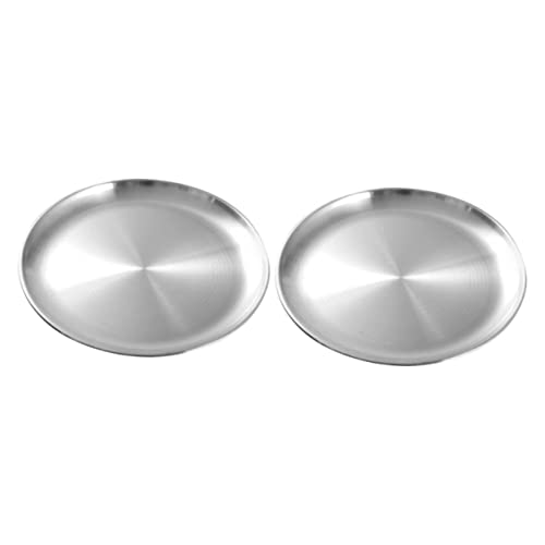 Mobestech 2Stücke Grillplatten Multifunktionale Servierplatten für Bbq Snacks Kuchen und Runder Essensgericht für Verschiedene Anlässe von Mobestech