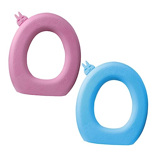 Mobestech 2Stücke Toilettensitzbezug Teiliges aus Elastischem Eva wasserdichte Selbstklebende Toilettenauflage für Rundtyp Toiletten Waschbare und Praktische Wc Abdeckung Mobestech 2Stücke Toilettensitzbezug Teiliges aus Elastischem Eva wasserdichte Selbstklebende Toilettenauflage für Rundtyp Toiletten Waschbare und Praktische Wc Abdeckung von Mobestech