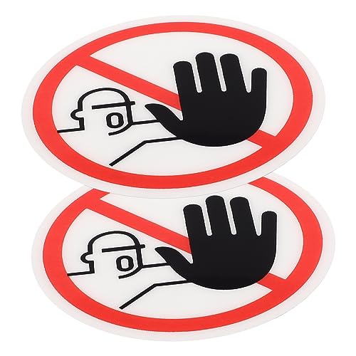 Mobestech Selbstklebende Warnschild-aufkleber „nicht Berühren“ Zum Abziehen und Aufkleben Sicherheitsaufkleber für Geräte Vorsicht von Mobestech