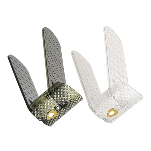 Mobestech 2stücke Schuhfach-Organizer Und Schuhstapler Schmales Schuhregal Mit Verstellbaren Fächern Schuhständer Für Schrank Und Eingangsbereich Platzsparende von Mobestech