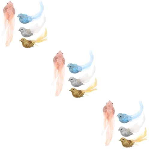Mobestech 3 Sätze Simulationsvogelverzierung Vogelfigur Aus Schaumstoff Realistischer Vogel Vogeltiere Weihnachtsbaum Vögel Ornament Bunt Feder 4 Stück * 3 Mobestech 3 Sätze Simulationsvogelverzierung Vogelfigur Aus Schaumstoff Realistischer Vogel Vogeltiere Weihnachtsbaum Vögel Ornament Bunt Feder 4 Stück * 3 von Mobestech